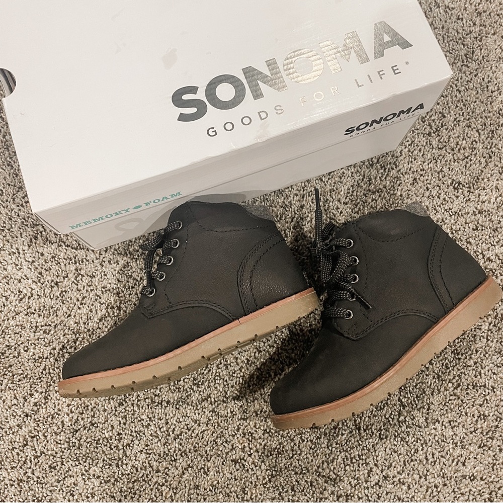 Boys Sonoma Black Boots Size 13